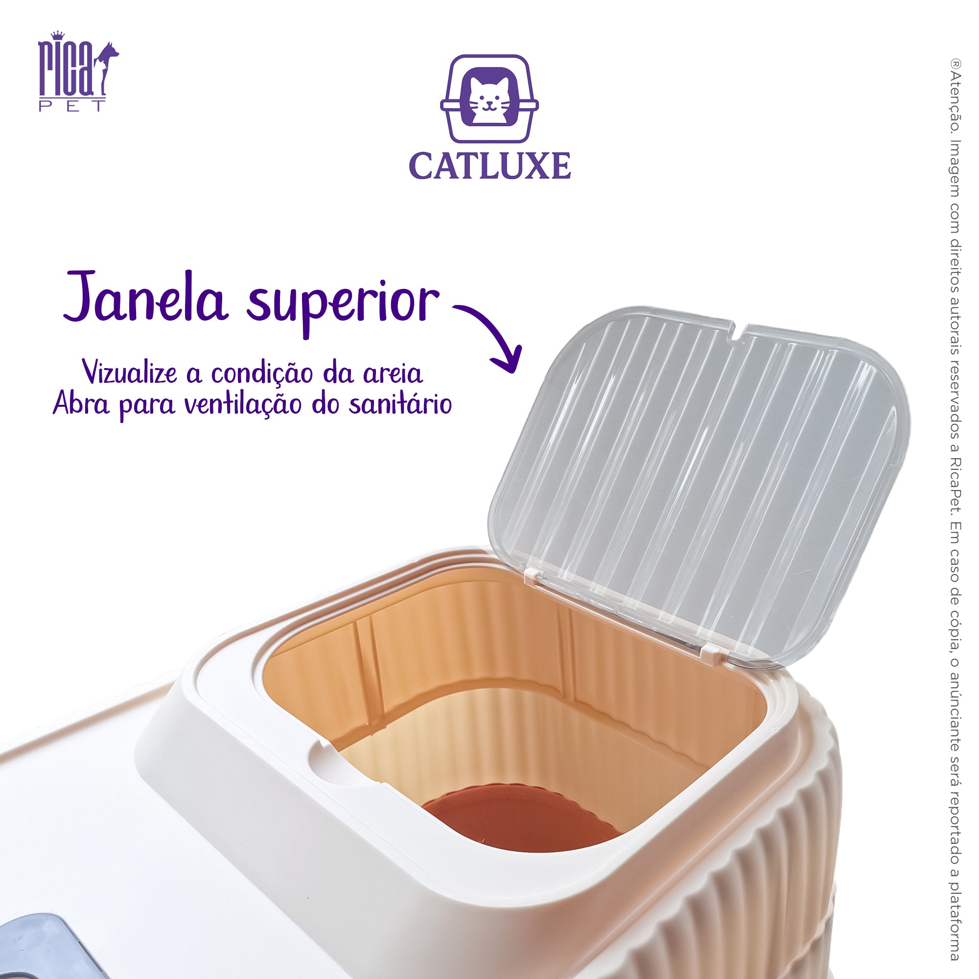 Banheiro + Tapete Higiênico Caixa De Areia Sanitário Fechado