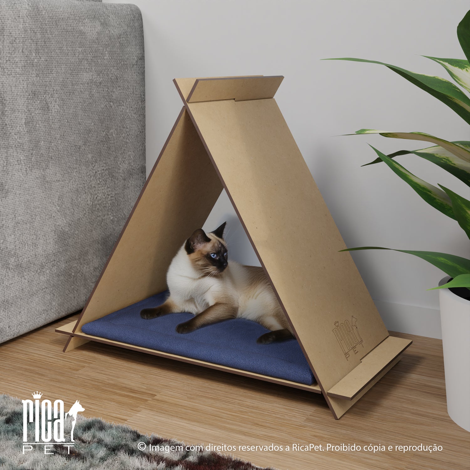 Casinha para Cães e Gatos Tóca Iglu Luxo