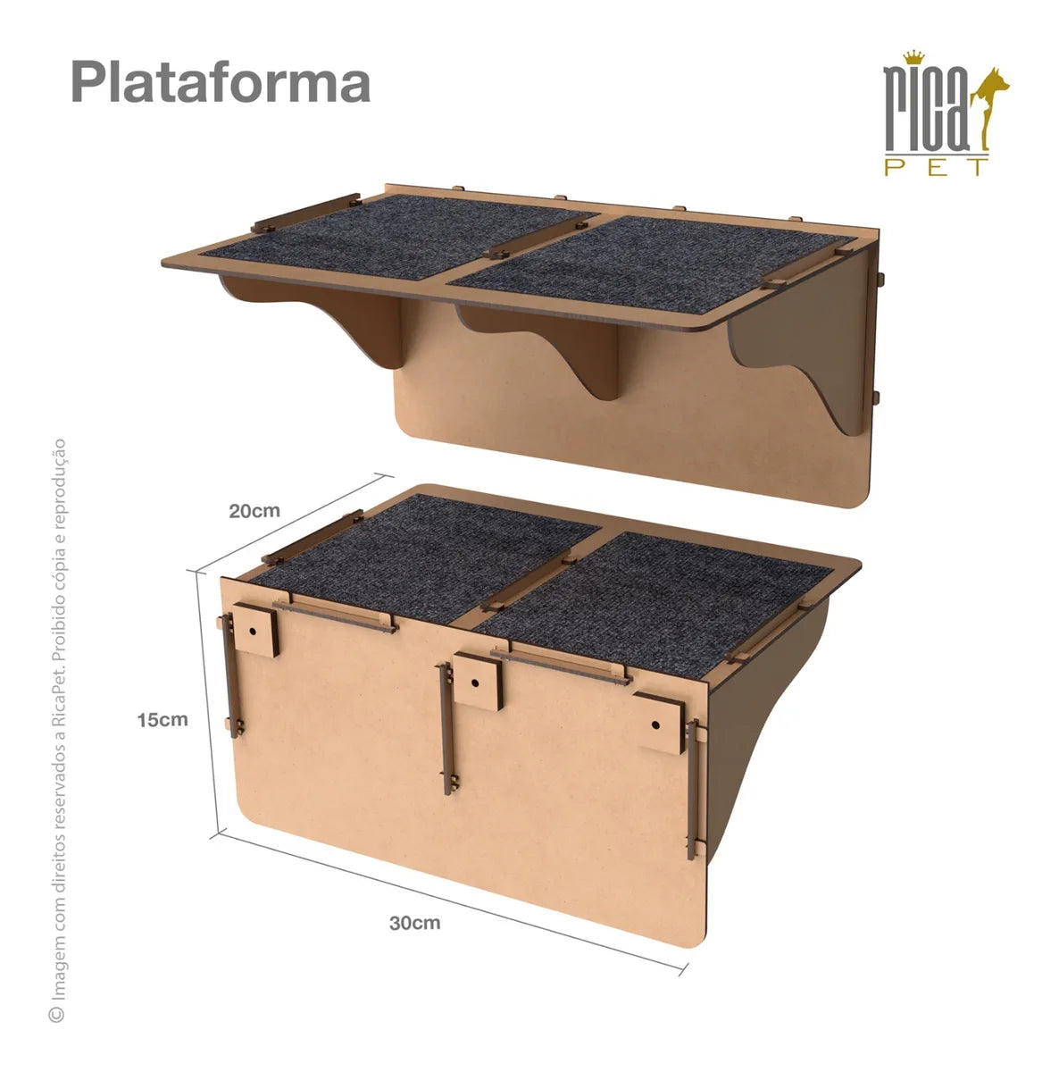 Kit Gato Playground Casa Ponte Escada Completo Brinquedo