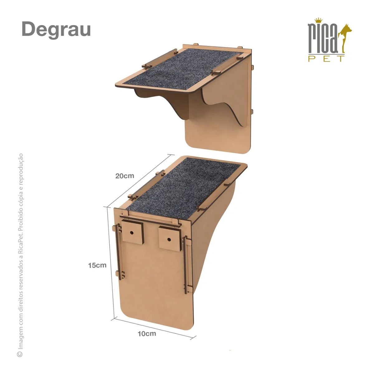 Kit Gato Playground Casa Ponte Escada Completo Brinquedo