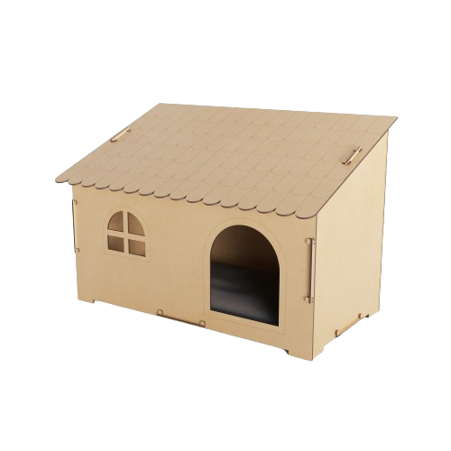 Casa para Cães e Gatos Pequeno Porte de Madeira