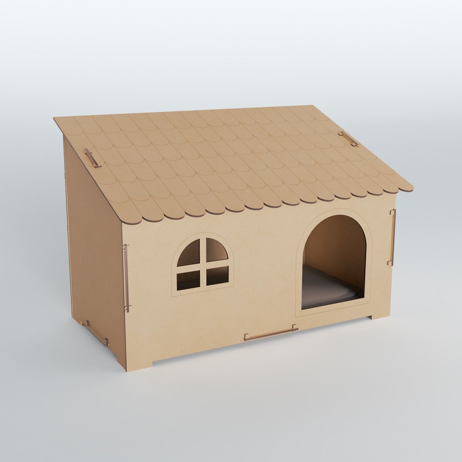 Casa para Cães e Gatos Pequeno Porte de Madeira