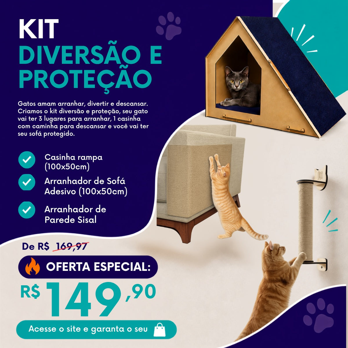 KIT DIVERSÃO E PROTEÇÃO
